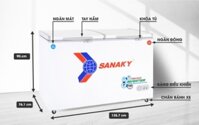 Tủ đông Inverter Sanaky VH-5699W3 560 lít