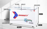 Tủ đông Inverter Sanaky VH-4099W3 400 lít