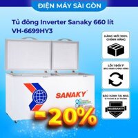 Tủ đông Inverter Sanaky 660/485 lít VH-6699HY3