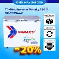 Tủ đông Inverter Sanaky 280/235 lít VH-2899A4K