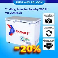 Tủ đông Inverter Sanaky 250/210 lít VH-2599A4K