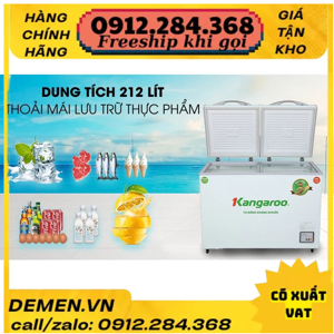 Tủ đông Kangaroo 2 ngăn 212 lít KG-328NC2