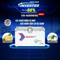 Tủ đông mát 400l/280l Sanaky Inverter VH-4099W4K