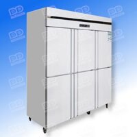 Tủ đông + mát inox 6 cánh 2 chế độ