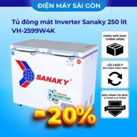 Tủ đông mát Inverter Sanaky 250/195 lít VH-2599W4K