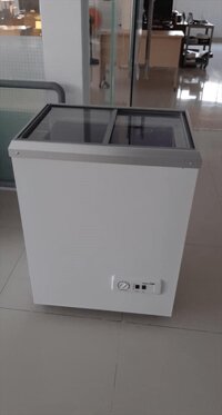 Tủ đông mặt kính mini Aqua Fine JW-200F 151 lít lòng Inox giá tại kho rẻ Nhất Miền Bắc