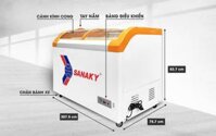 Tủ Đông Mặt Kính Sanaky VH-1099KA 1 ngăn dàn Đồng 1000 lít