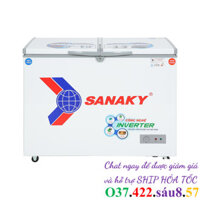Tủ đông mát Sanaky Inverter 220 lít VH-2899W3 Công nghệ tích hợp Làm lạnh trực tiếp,Dàn lạnh Đồng