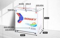 Tủ Đông Mát Sanaky VH-2899W1 2 ngăn dàn Đồng 280 lít