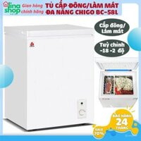 Tủ Đông Mini CHIGO Dung Tích 60Lít Làm Đá, Để Kem,Trữ Sữa Tiện Lợi Tiết Kiệm Điện Bảo Hành 36 Tháng
