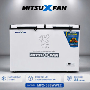 Tủ đông MitsuXFan 2 ngăn 450 lít MF2-588WWE2