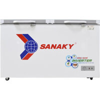 Tủ đông nắp kính cường lực Sanaky Inverter 400 lít dàn đồng VH-4099W4K (1 đông 1 mát)