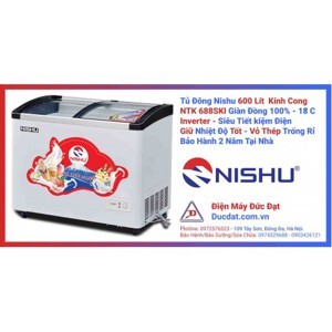 Tủ đông Nishu Inverter 1 ngăn 600 lít NTK 688SKI