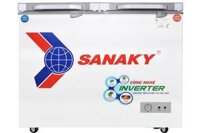 Tủ đông Sanaky 2 ngăn đông và mát VH-3699W4K (260 lít, nắp kính xám)