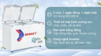 Tủ đông Sanaky Inverter 260 lít VH-3699W4K