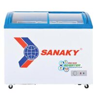 Tủ đông Sanaky Inverter VH-3899K3 ( 260 lít, 1 ngăn đông, 2 cánh lùa, mặt kính cong, dàn lạnh đồng )