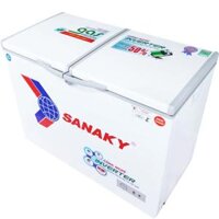 Tủ đông Sanaky Inverter VH2899W3 ( 230 lít, 1 ngăn đông, 1 ngăn mát, 2 cánh mở, dàn lạnh đồng )