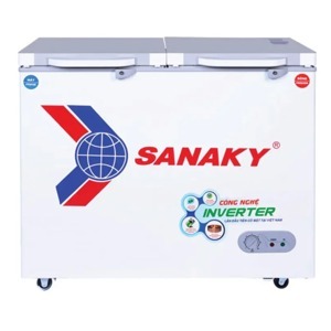 Tủ đông Sanaky inverter 2 ngăn 250 lít VH-2599W4K