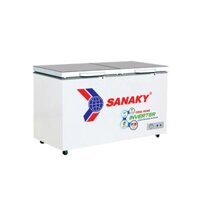 Tủ đông Sanaky VH-2599W4K210 lít  2 chế độ inverter cánh kính cường lực xám