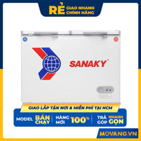 Tủ Đông Sanaky VH-285W2 2 Ngăn 2 Cánh Dàn Lạnh Nhôm 220L - Hàng Chính Hãng