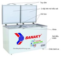 Tủ đông Sanaky VH-3699A3 270 lít Inverter, 1 ngăn đông 2 cánh