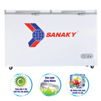 Tủ đông Sanaky VH-405A2 ( 305 Lít, 1 ngăn, 2 cánh, Dàn lạnh nhôm )