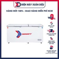 Tủ Đông Sanaky VH-668W2 2Ngăn 2 Cánh Dàn Lạnh Nhôm 560L - Hàng Chính Hãng