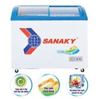 Tủ đông Sanaky VH2899K ( 210 lít, 1 ngăn đông, 2 cánh lùa, mặt kính cong, dàn lạnh đồng )