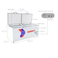 Tủ đông SANAKY VH8699HY 761 Lít - Chỉ Giao Tại TPHCM