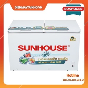 Tủ đông Sunhouse 2 ngăn 300 lít SHR-F2412W2