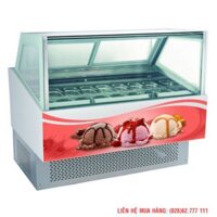 Tủ đông trưng bày kem Gelato 16 khay (Thịt, bánh kem)