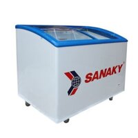 TỦ ĐÔNG TRƯNG BÀY KEM SANAKY 340 LÍT VH-482K DÀN NHÔM
