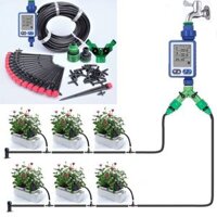 Tự động tưới nhỏ giọt 30 đầu phun tiện lợi kèm van nước dh609 cảm biếm trời mưa