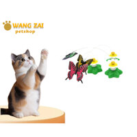 Tự Động Xoay Mèo Teaser Điện Bay Bướm Chim Ruồi Mèo Teasing Dính Chim Nhỏ Xung Quanh Hoa Mèo Tự Chữa Bệnh