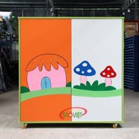 Tủ đựng chăn mềm chiếu gối cho bé mầm non S014TCM01A