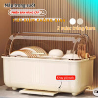 Tủ Đựng Chén Bát Có Nắp Đậy Kín Thoát Nước MINT DECOR Tủ Bếp Chống Côn Trùng Bụi Ngăn Ẩm Móc An Toàn Tiện Lợi