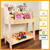 Tủ Đựng Đồ Chơi Cho Bé, Kệ Sách, Đồ Chơi Nhiều Tầng Chất Liệu Gỗ Decor Trang Trí Phòng Cho Bé