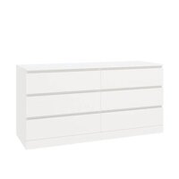 Tủ đựng đồ đa năng 3 tầng 6 ngăn kéo ĐÓNG SẴN phong cách hiện đại 160x48x78cm YAPI-107