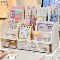 Tủ Đựng Đồ Đa Năng Để Bàn Cao Cấp Hình Gấu Pooh Có Ngăn Kéo Xếp Chồng - Hộp Đựng Đồ Mỹ Phẩm Mini Decor Bàn Học