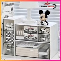 Tủ Đựng Đồ Đa Năng Để Bàn- Hộp Đựng Đồ Mini Decor Bàn Học,Bàn Làm Việc Có Ngăn Kéo Xếp Chồng Tiện Dụng Cho Gia Đình