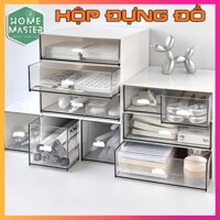 Tủ Đựng Đồ Đa Năng Để Bàn HomeMaster Có Ngăn Kéo Trong Suốt - Hộp Đựng Đồ Mỹ Phẩm Decor Bàn Học,Bàn Làm Việc