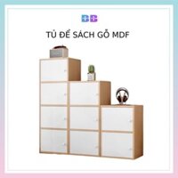 Tủ Đựng Đồ Gỗ MDF - Kệ Gỗ Có Ngăn Cửa Đóng Mở Thiết Kế Hiện Đại Lắp Giáp Tiện Lợi