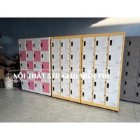 Tủ Đựng Đồ Học Sinh Có Khóa - Tủ Locker Nhiều Ngăn Tiện Lợi màu vàng, hồng, xanh