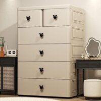 Tủ Đựng Đồ Kiểu Ngăn Kéo Dày Dặn, Tủ Quần Áo Trẻ Em, Tủ Đựng Đồ Bằng Nhựa, Tủ Đầu Giường Phòng Ngủ