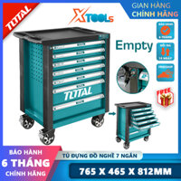 Tủ đựng đồ nghề 7 ngăn kéo TOTAL THRC01071, tủ đựng công cụ có bánh xe điều hướng