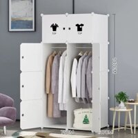 💥TỦ ĐỰNG ĐỒ NHỰA QUẦN ÁO LẮP GHÉP 8 Ô.