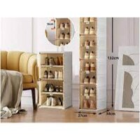 Tủ Đựng Giày  Bằng Nhựa Trong Suốt Hai Hàng Không Cần Lắp Đặt Tiện Lợi 2024