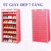 Tủ đựng giày dép 7 tầng hoa văn đa năng siêu bền chống bụi