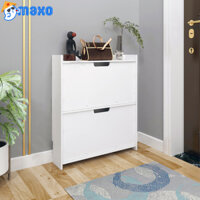 Tủ Đựng Giày Dép Gỗ Nhựa Cao Cấp, Giá Kệ Tủ Giày Thông Minh Lắp Ghép Cánh Trơn Chứa 12 Đến 16 Đôi MAXO'S