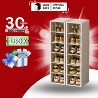 Tủ đựng giày dép thông minh SHOE BOX 6 tầng 9101-6 [ BẢO HÀNH 3 NĂM], Hộp đựng giày dép gấp gọn tiện lợi